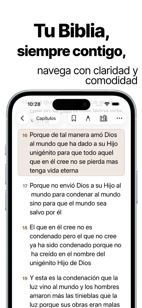 Lectura de Juan 3 en iPhone